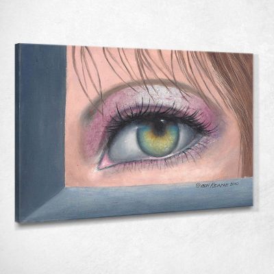 Your Eye Caught Mine Margaret Keane mke25 canvas print 