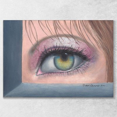 Your Eye Caught Mine Margaret Keane mke25 canvas print 