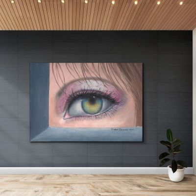 Your Eye Caught Mine Margaret Keane mke25 canvas print 