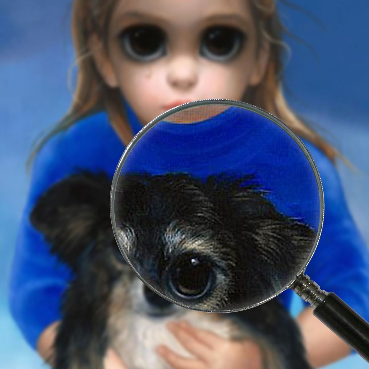 Beach Poodles Ii Margaret Keane mke37 canvas print