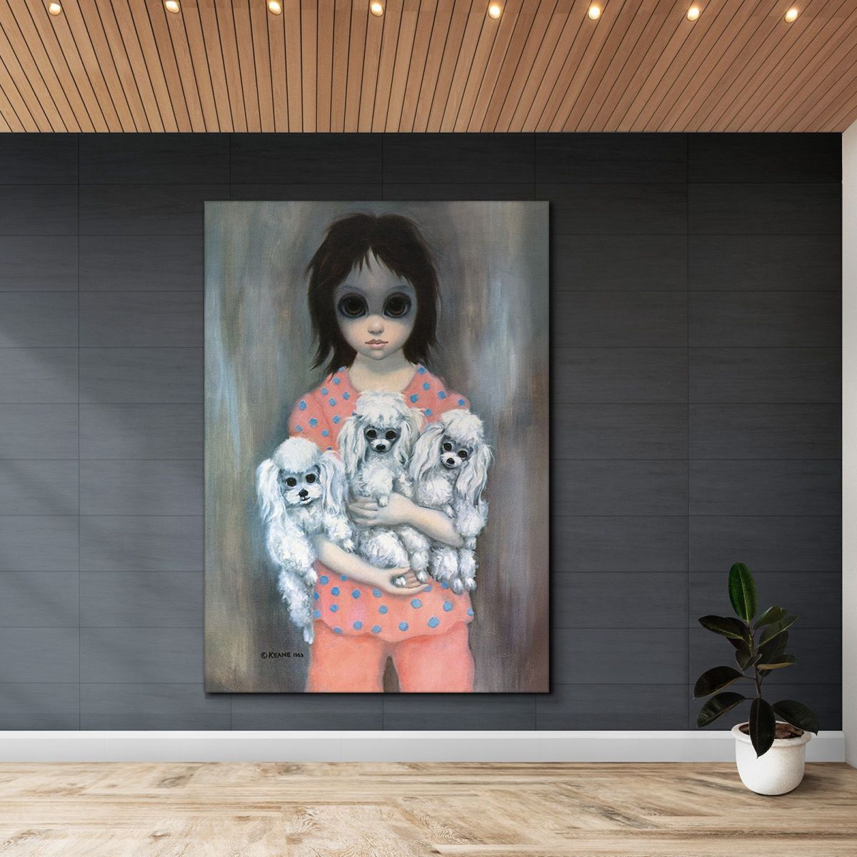 Good Night Lithograph Margaret Keane mke38 canvas print 