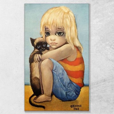 Small Margaret Keane mke43 canvas print 