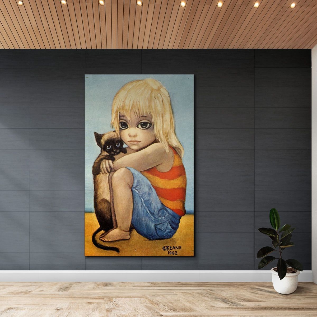 Small Margaret Keane mke43 canvas print 