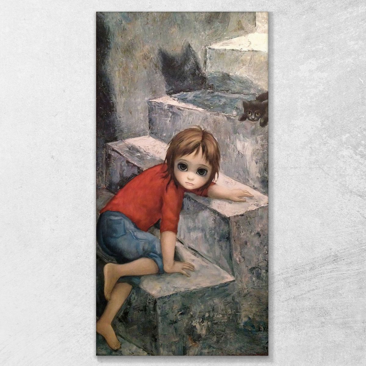 Steep Climb Margaret Keane mke44 canvas print 