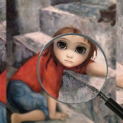 Steep Climb Margaret Keane mke44 canvas print