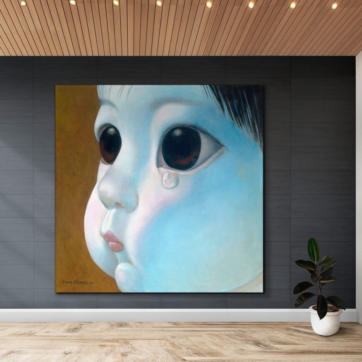 Blue Moon Margaret Keane mke51 canvas print 