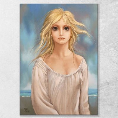 Blue Reflections Margaret Keane mke52 canvas print 