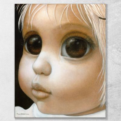 Charlotte Margaret Keane mke56 canvas print 