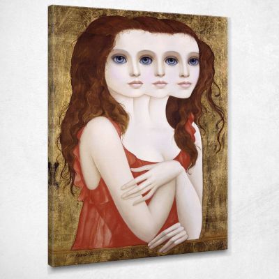 Complicated Woman Margaret Keane mke59 canvas print 