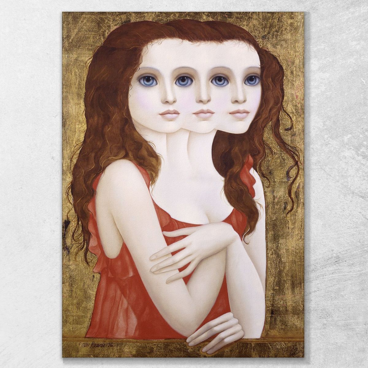 Complicated Woman Margaret Keane mke59 canvas print 