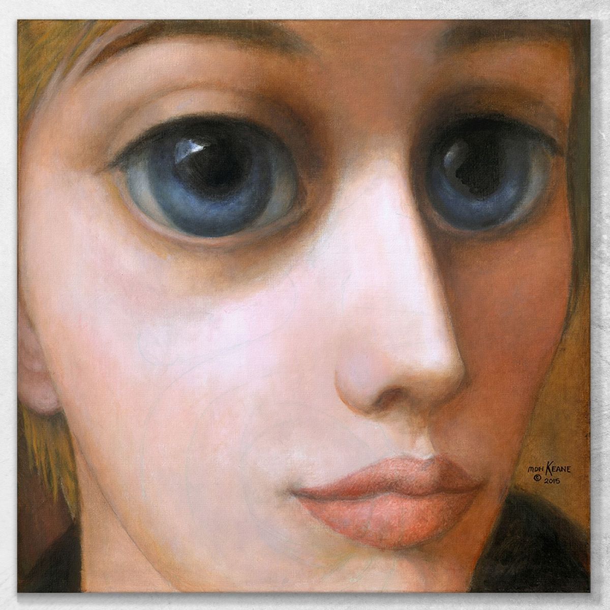 Thoughtful Margaret Keane mke65 canvas print 