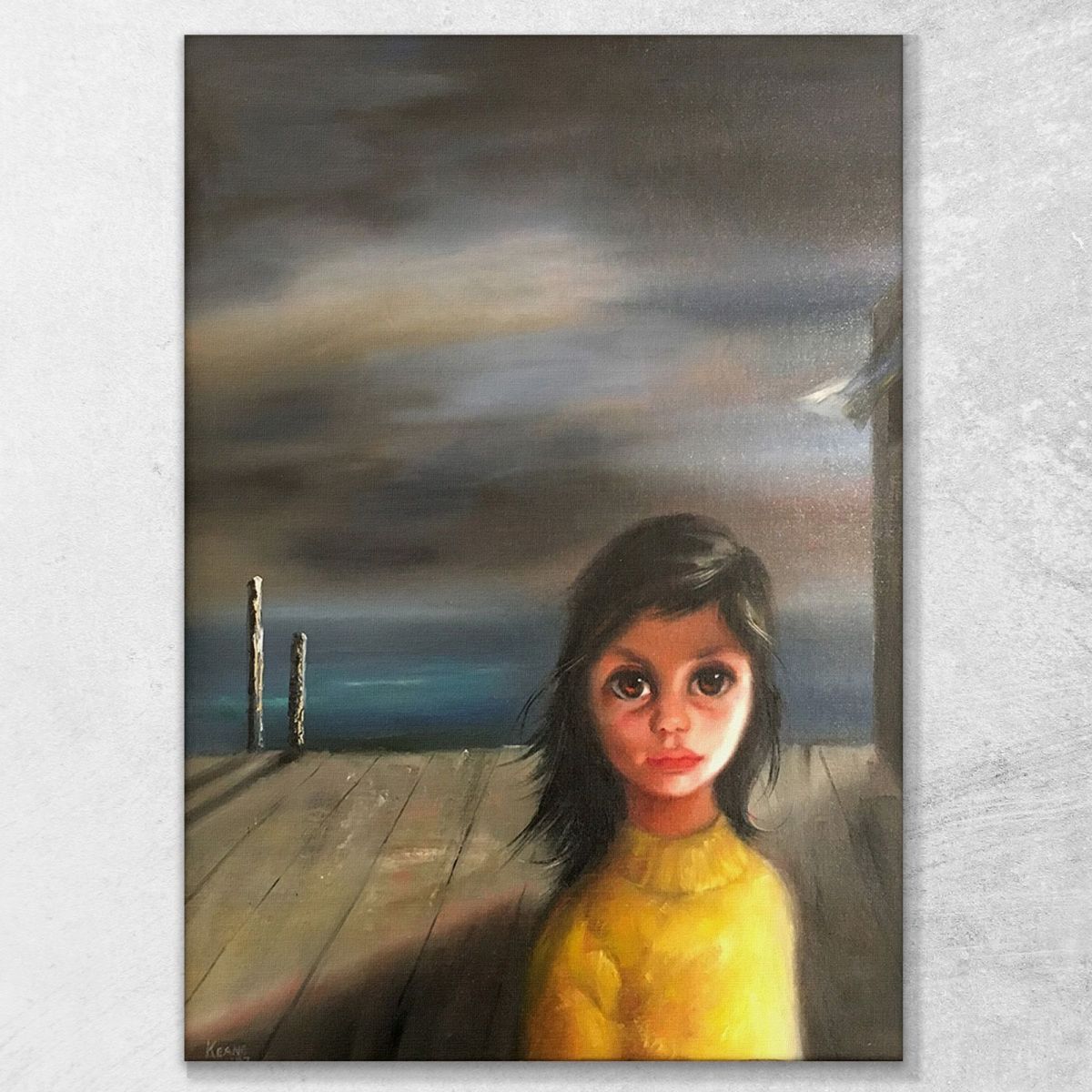 Home Alone Margaret Keane mke73 canvas print 