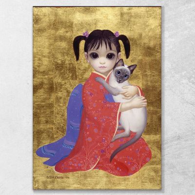 I Call Her Miki Margaret Keane mke76 canvas print 