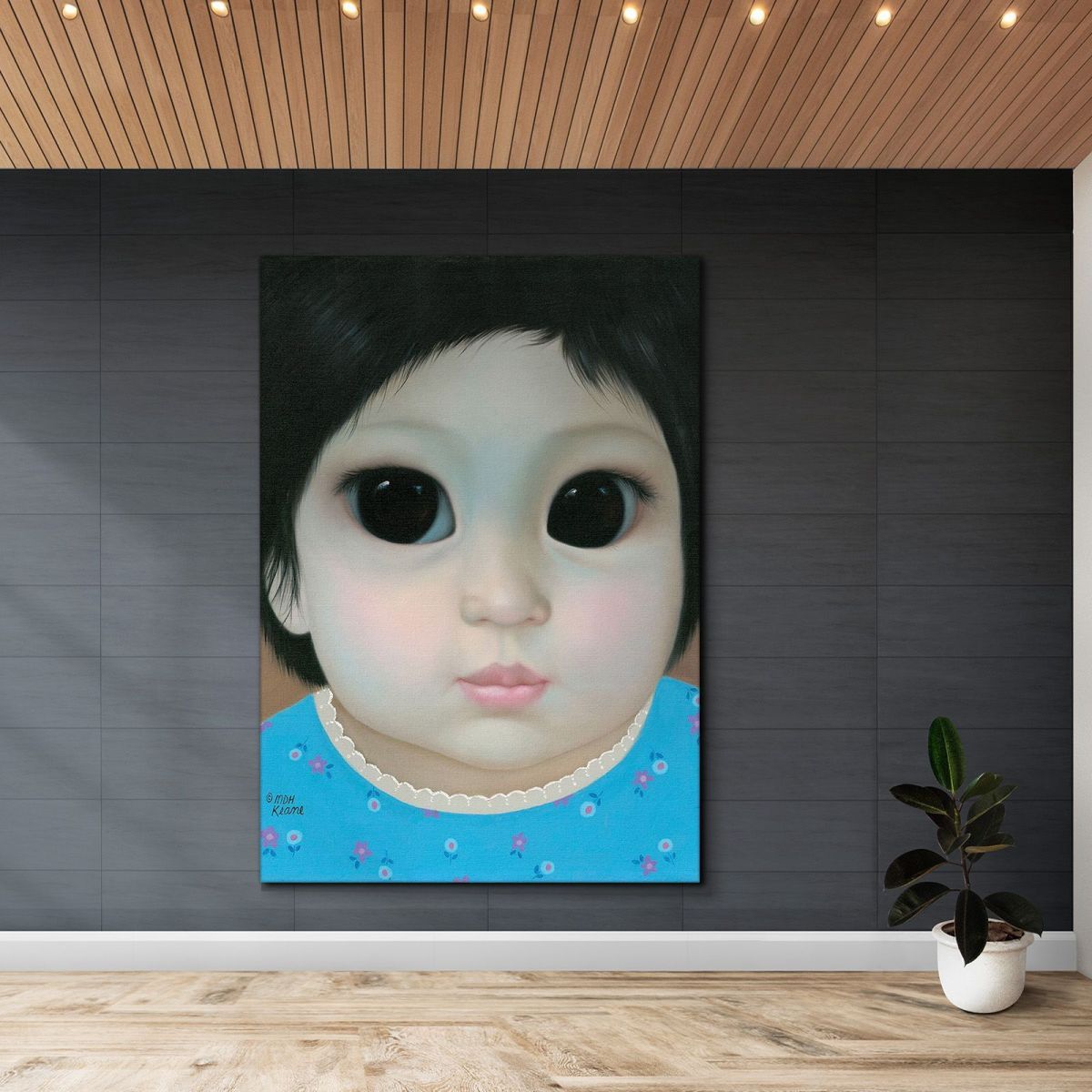 Li Na Margaret Keane mke83 canvas print 