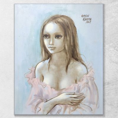 Nightgown Margaret Keane mke95 canvas print 