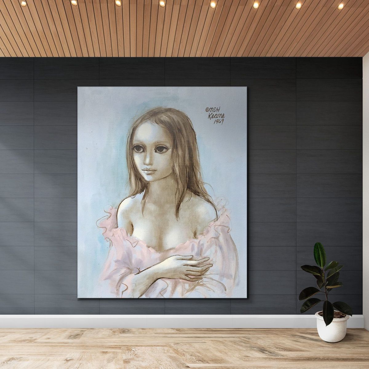 Nightgown Margaret Keane mke95 canvas print 