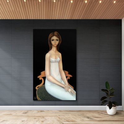 On The Threshold - Lithograph Margaret Keane mke97 canvas print 
