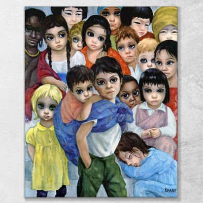 Our Children Margaret Keane mke100 canvas print 