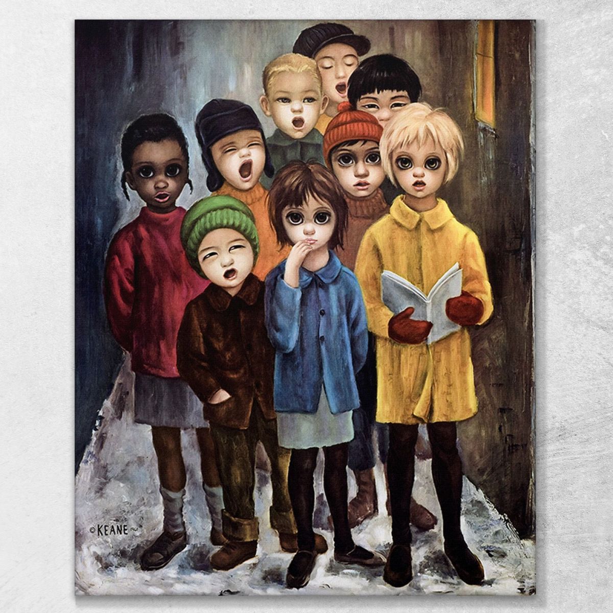 Peace On Earth Margaret Keane mke101 canvas print 