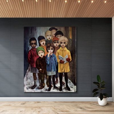 Peace On Earth Margaret Keane mke101 canvas print 