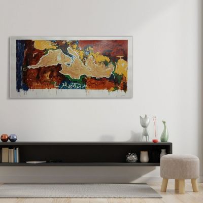 Mediterranean Sea Mario Schifano mas6 canvas print 