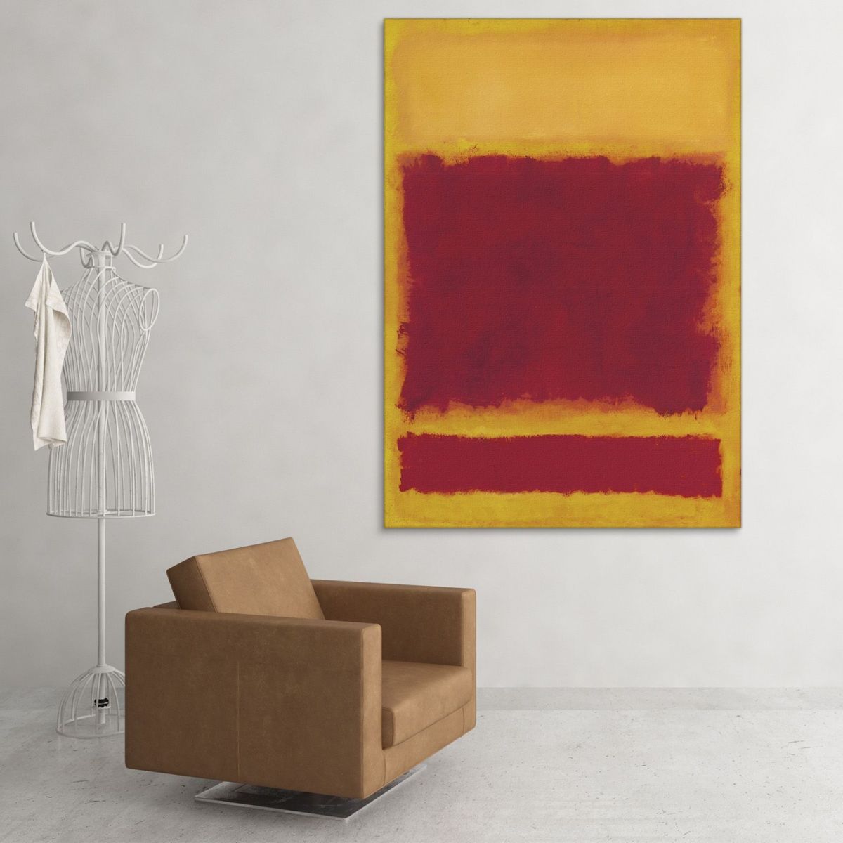 Orange Yellow Red Mark Rothko rk17 canvas print 