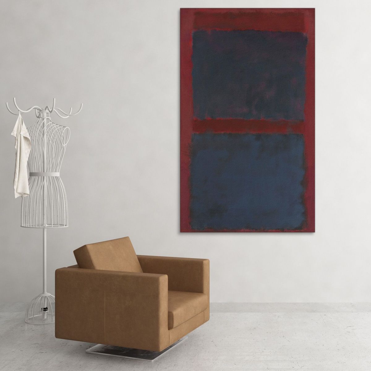 Untitled - Black On Brown Mark Rothko rk22 canvas print 