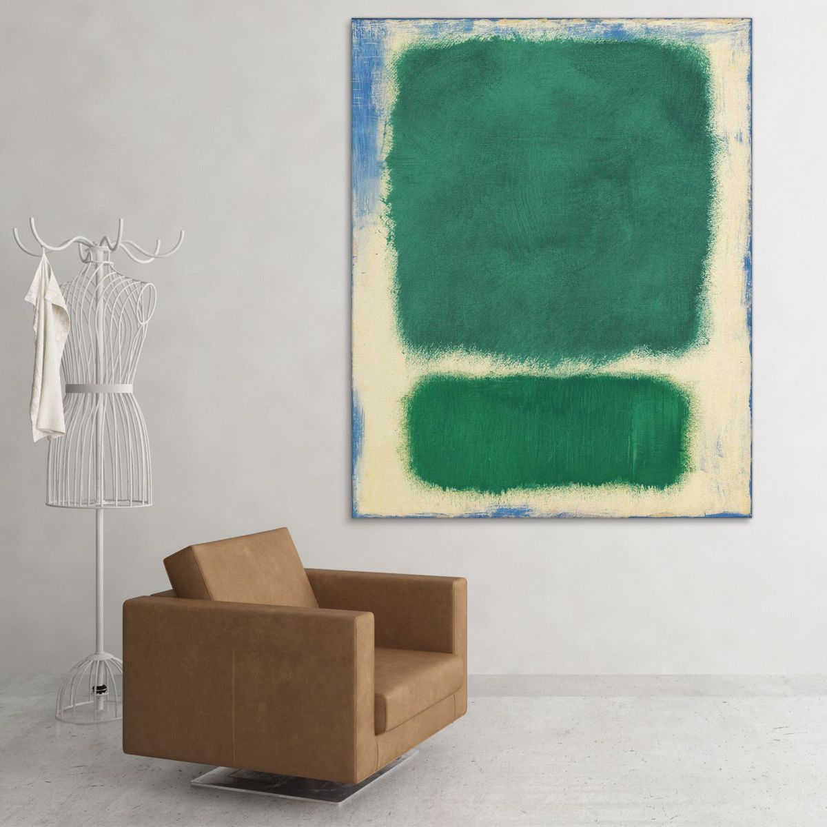 Untitled - Cream Green And Blue Light Mark Rothko rk27 canvas print 
