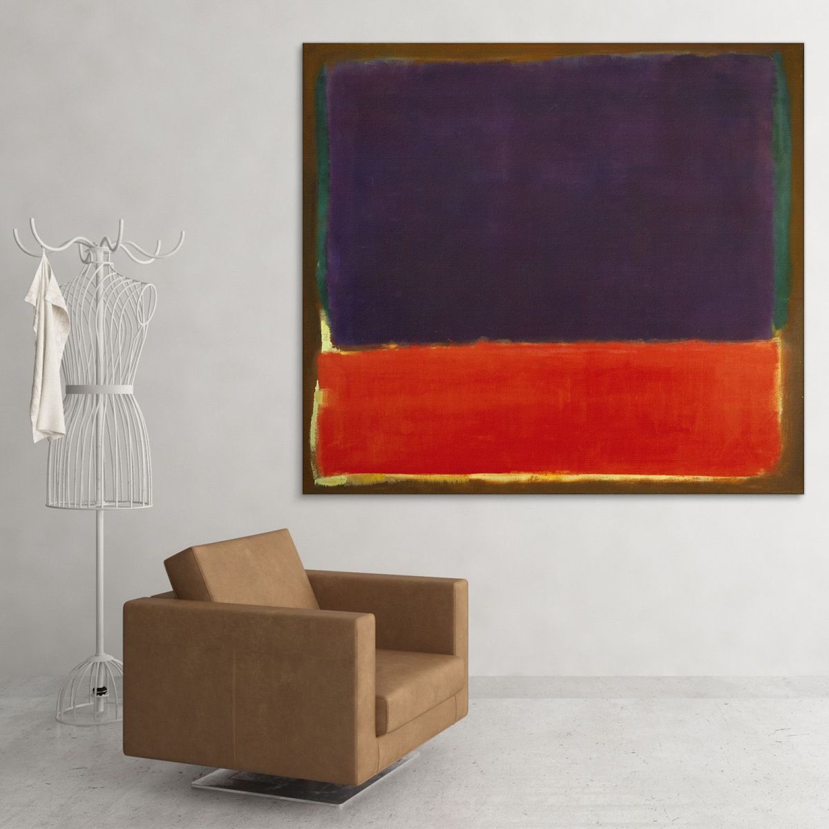 Untitled - Purple Red Brown Mark Rothko rk39 canvas print 
