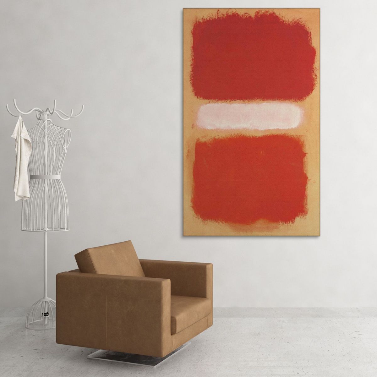 Untitled - Red White And Beige Mark Rothko rk41 canvas print 