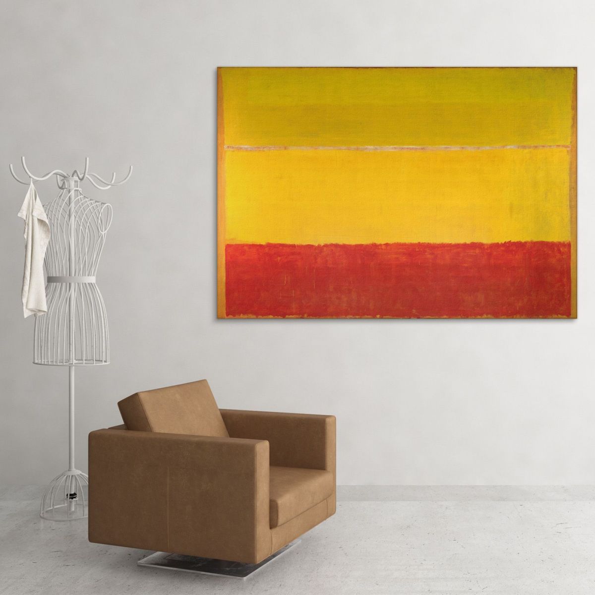 Untitled - Yellow Yellow Red Mark Rothko rk45 canvas print 