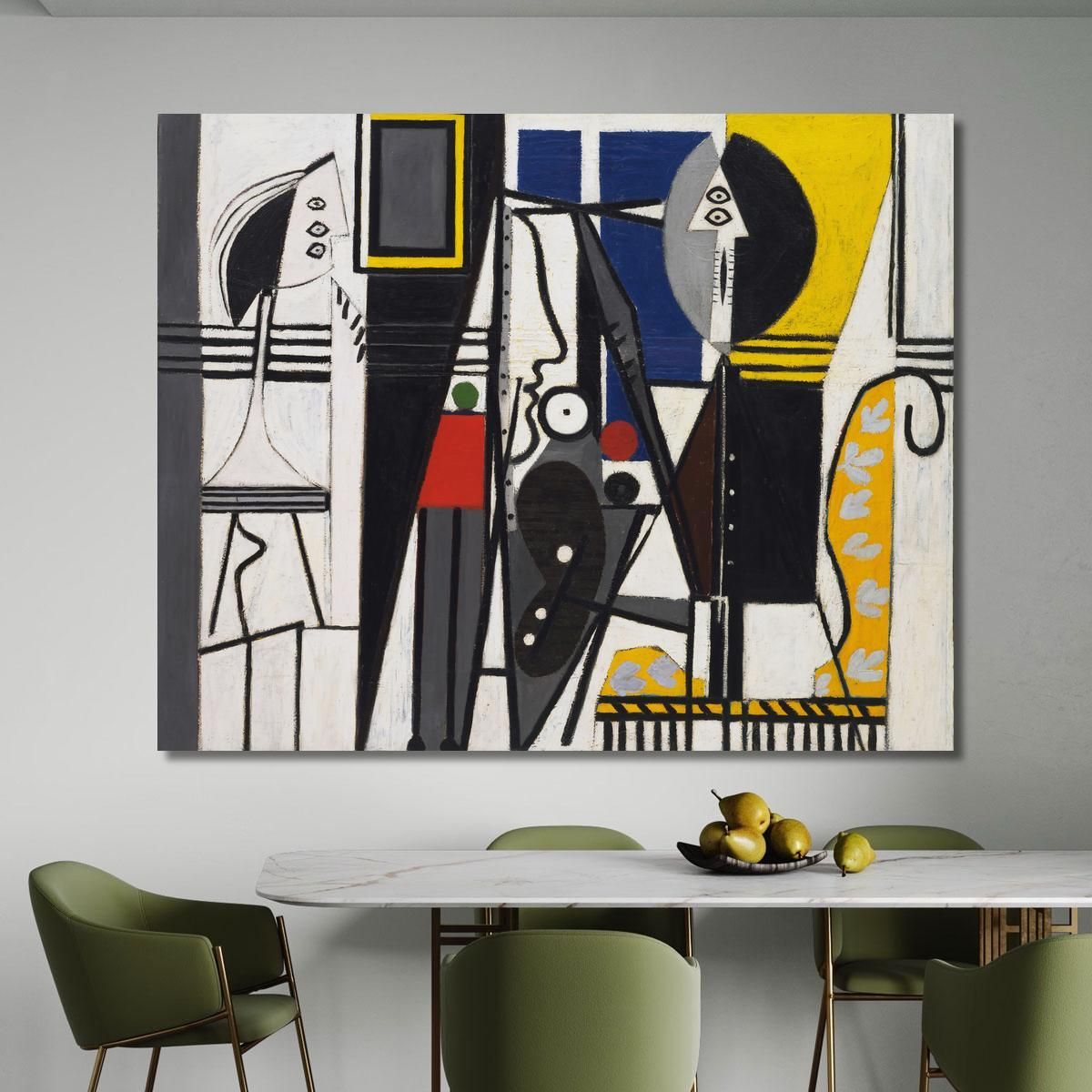 Painter And His Model 1928 Pablo Picasso ppc19 canvas print 