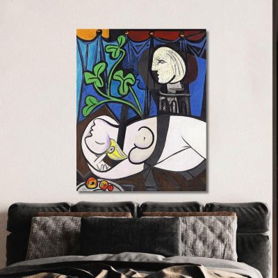 Nude Green Leaves And Bust Pablo Picasso ppc33 canvas print 