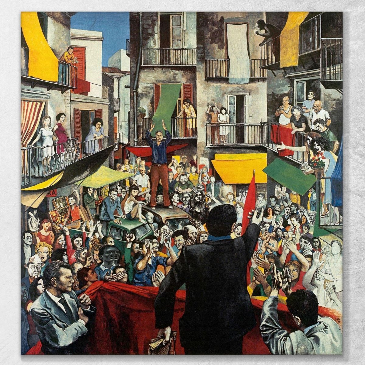 Meeting In The Square Renato Guttuso rg4 canvas print 