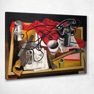 Still Life With Work Tools Renato Guttuso rg29 canvas print 