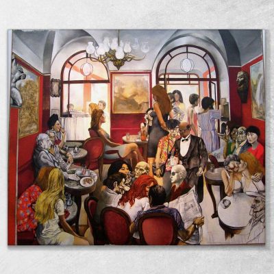 Greek Coffee Renato Guttuso rg39 canvas print 