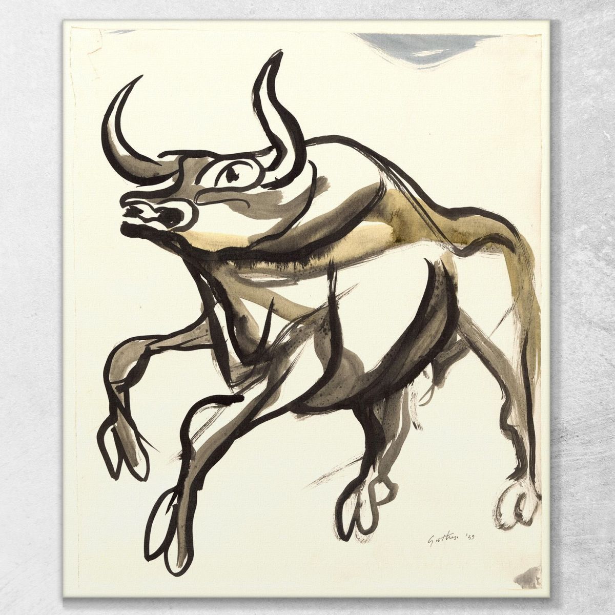 The Bull Renato Guttuso rg42 canvas print 