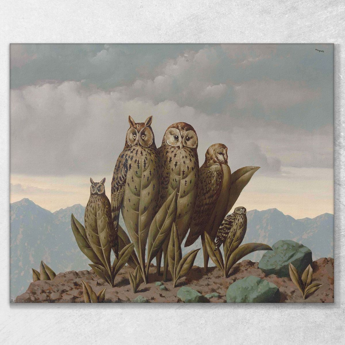 Companions Of Fear René Magritte rm2 canvas print 