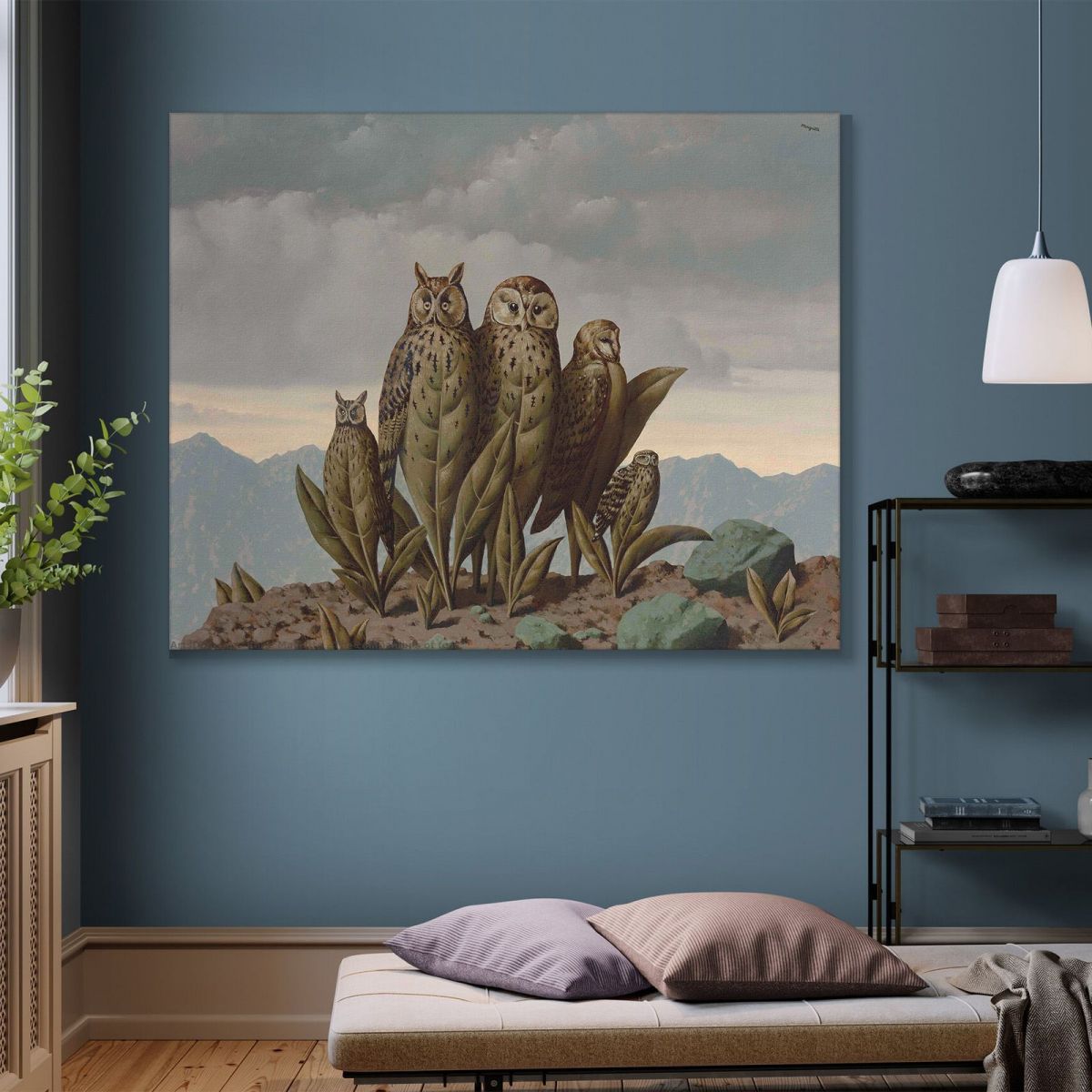 Companions Of Fear René Magritte rm2 canvas print 