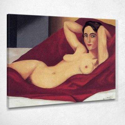 Reclining Nude René Magritte rm17 canvas print 