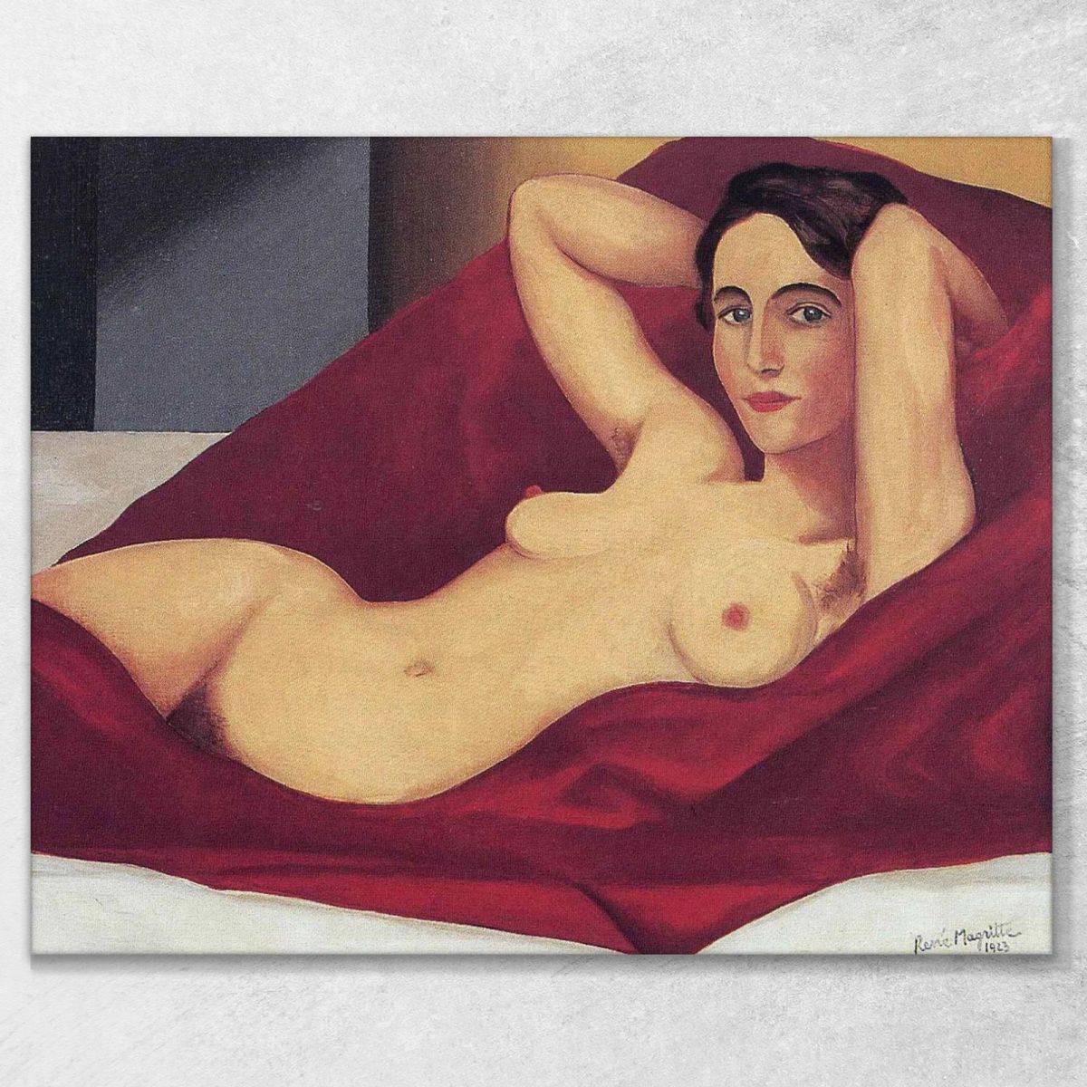Reclining Nude René Magritte rm17 canvas print 