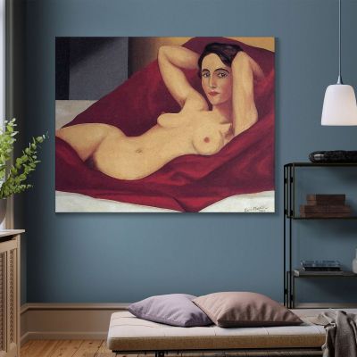 Reclining Nude René Magritte rm17 canvas print 