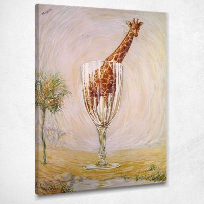 The Bath In Etched Glass René Magritte rm18 canvas print 