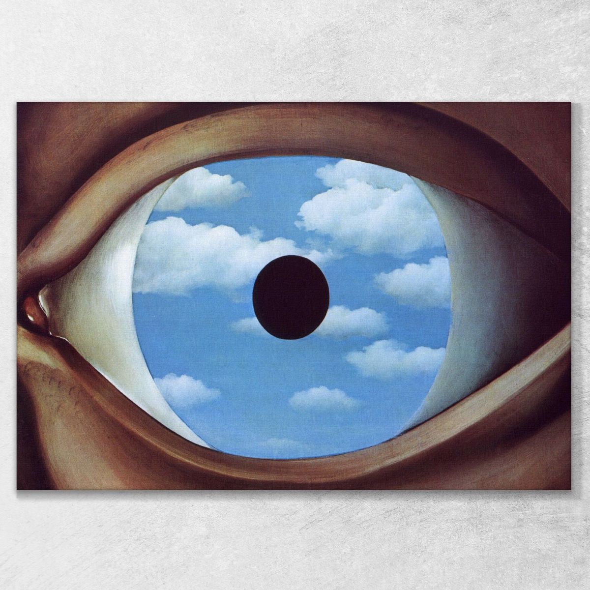 The False Mirror Ren Magritte Canvas Print The False Mirror Ren Magritte Canvas Print