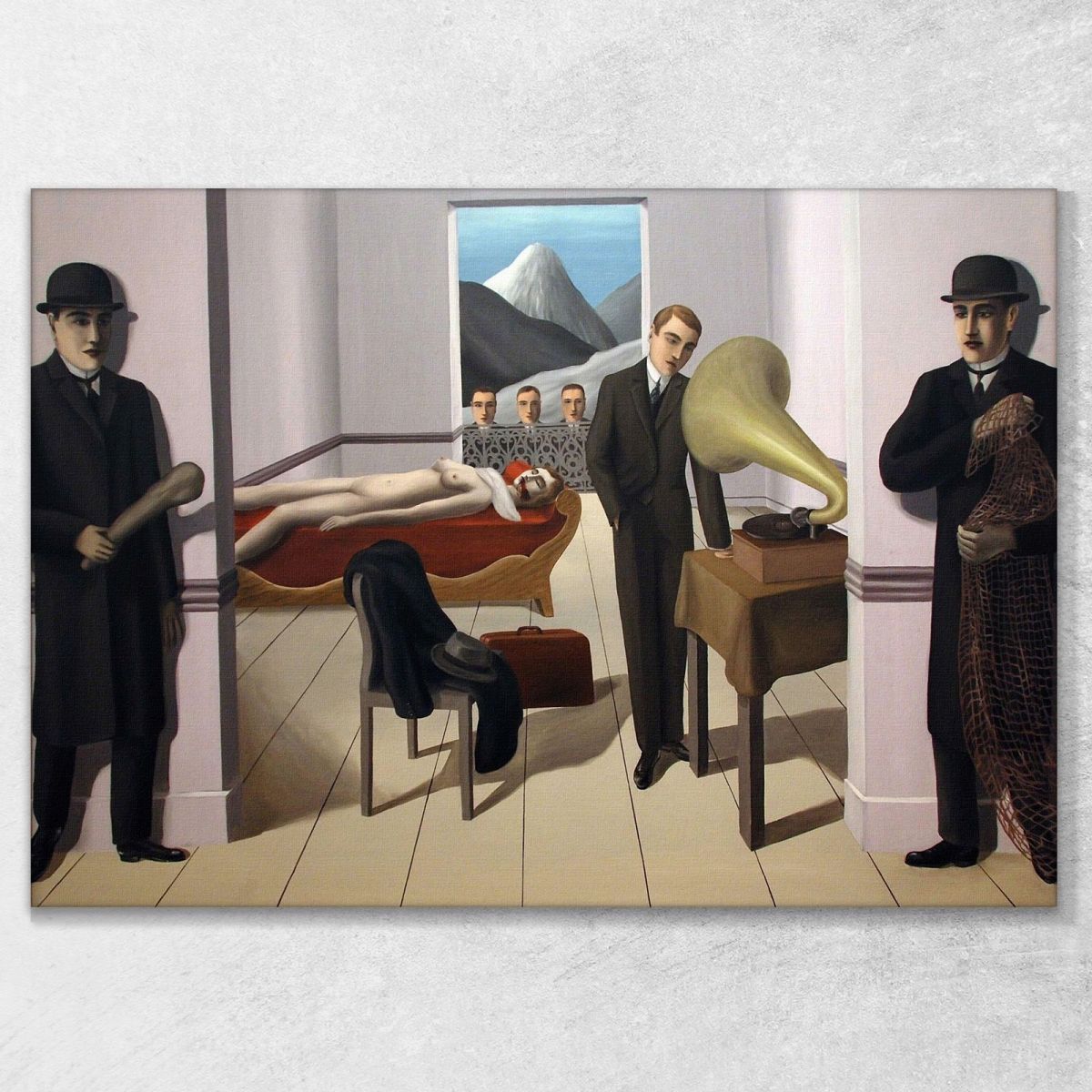 The Threatened Assassin René Magritte rm28 canvas print 