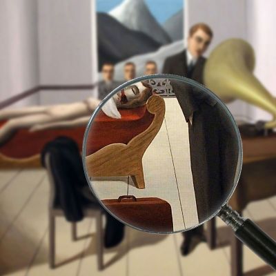 The Threatened Assassin René Magritte rm28 canvas print
