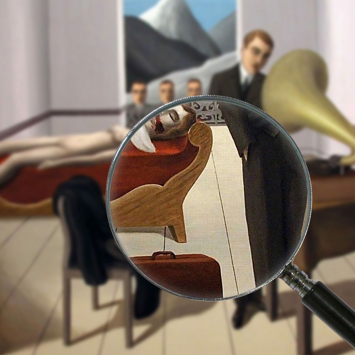 The Threatened Assassin René Magritte rm28 canvas print