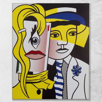 American Roy Lichtenstein, rl1 canvas print