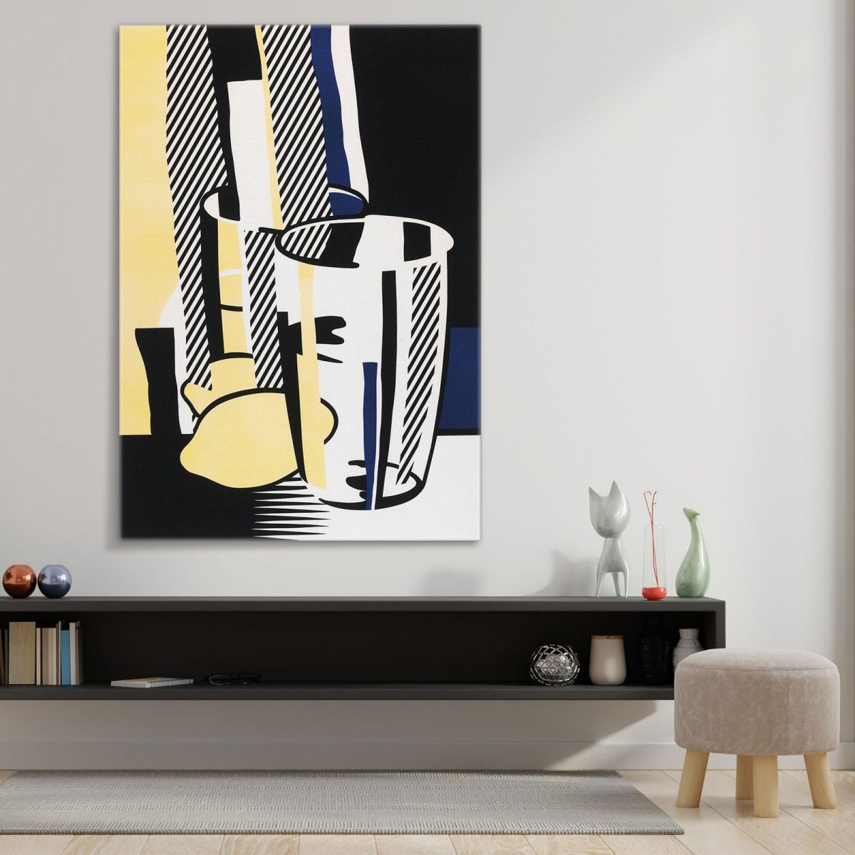 In Front Of The Mirror Roy Lichtenstein rl2 canvas print 