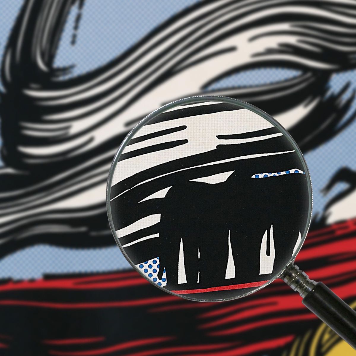 Brush Strokes Roy Lichtenstein rl6 canvas print
